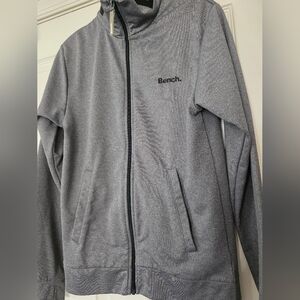 BENCH UNISEX ADULT CHARCOAL BLACK FULL ZIP JACKET Size Small ATHLETIC